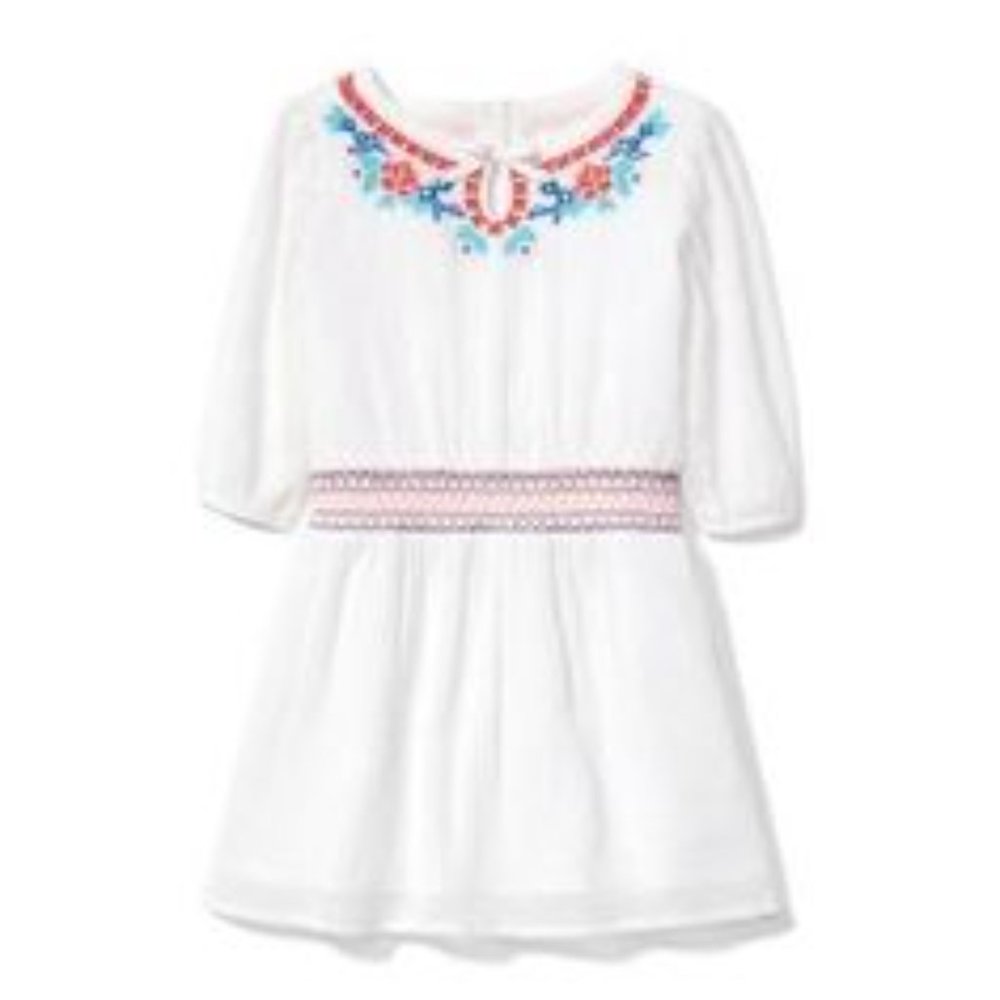 Janie & Jack Embroidered Smocked Dress